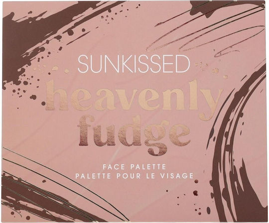 Sunkissed Παλέτα με Σκιές Ματιών σε Στερεή Μορφή Heavenly Fudge 19.2gr
