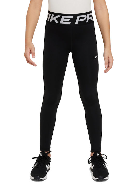 Kinder Leggings Sport Lang Dri-Fit Schwarz Pro