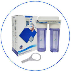 Puredry Water Filtration System Double Central Supply Micron ½" PDW-FH2