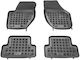 Sahler Set of Front and Rear Mats 4pcs Tray Type for Volvo V40 2012-2019 Black