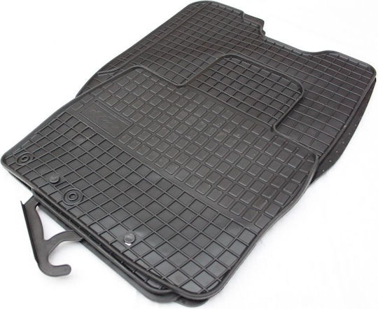 Refref Set of Front and Rear Mats 4pcs Tray Type for Honda Civic 2006-2012 Black