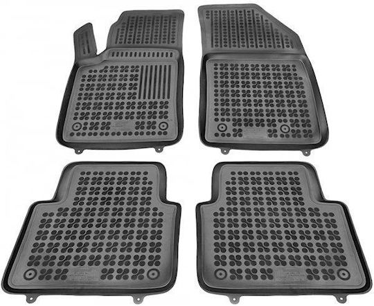 Sahler Set of Front and Rear Mats 4pcs Tray Type for Opel Crossland X 2017+ Black