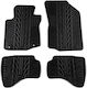 Apesan Set of Front and Rear Mats 4pcs for Peugeot 107 Toyota Aygo Citroen C1 Black