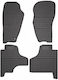 Refref Set of Front and Rear Mats 4pcs Tray Type for Jeep Cherokee 2007-2012 Black