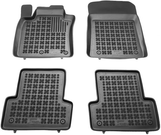 Sahler Set Covorașe Față și Spate Tip Tavă 4buc din Furtun pentru Renault Mare Modus 2008+ Negre
