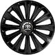 Versaco Car Hubcap Set Trend Rc with Toyota Emblem 15" 4pcs Black