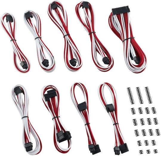 Cablemod RT-Series Classic Cable Kit for ASUS & Seasonic 24-Pin ATX / 8-Pin EPS / 4-Pin EPS / 8-Pin PCIe / 6-Pin PCIe - 24-Pin ATX / 8-Pin EPS / 8-Pin PCIe / 6-Pin PCIe Cable Πολύχρωμο CM-RTS-CKIT-NKWR-R