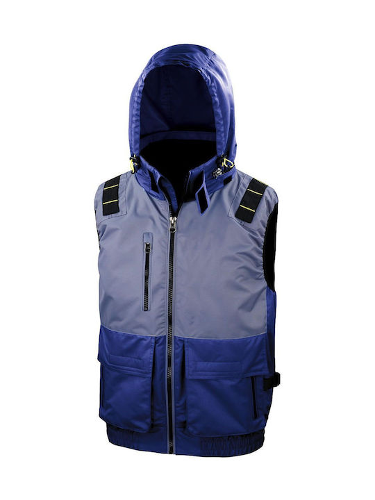 Result Waterproof Men s Safety Vest with Fleece Lining Gray R335X
