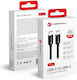Forcell C338 Cable USB-C Male - USB-C 60W PD Black 0.5m 593924