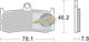 SBS Motorcycle Brake Pads 216-00-786411