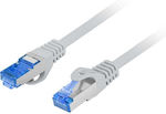 Lanberg S/FTP Cat.6a Ethernet Network Cable 3m Gray 1pcs