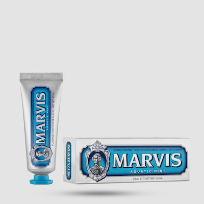 Marvis Aquatic Mint Pastă de dinți pentru Ulitis , Placă și Cavități 25ml