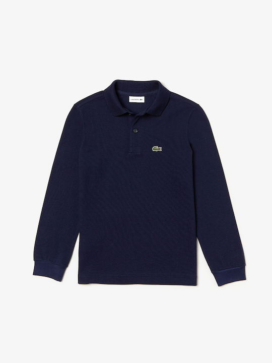 Lacoste Kids Polo Long Sleeve Navy Blue