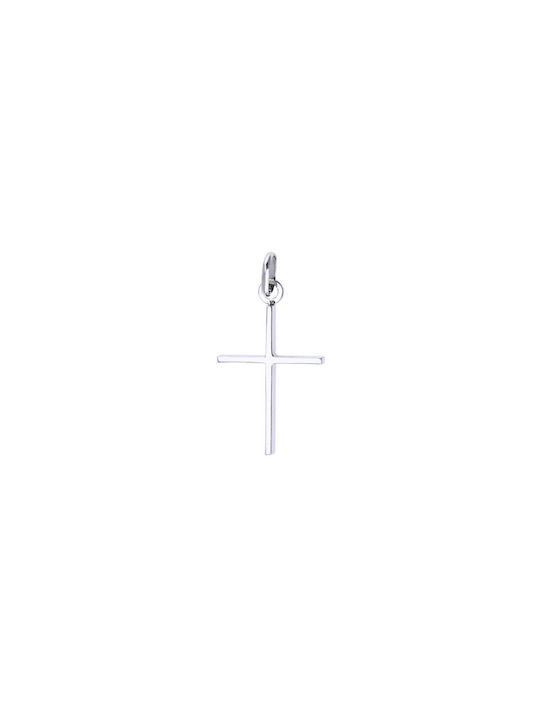 Women's White Gold Cross 14K