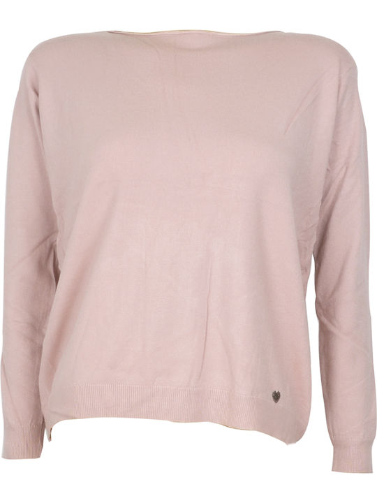 Finery Women's Long Sleeve Sweater Pink