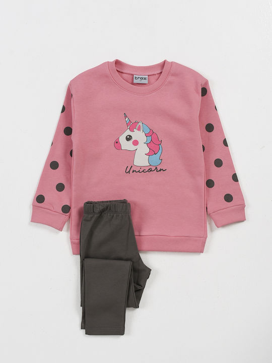 Trax Kids Set with Leggings Winter 2pcs Pink