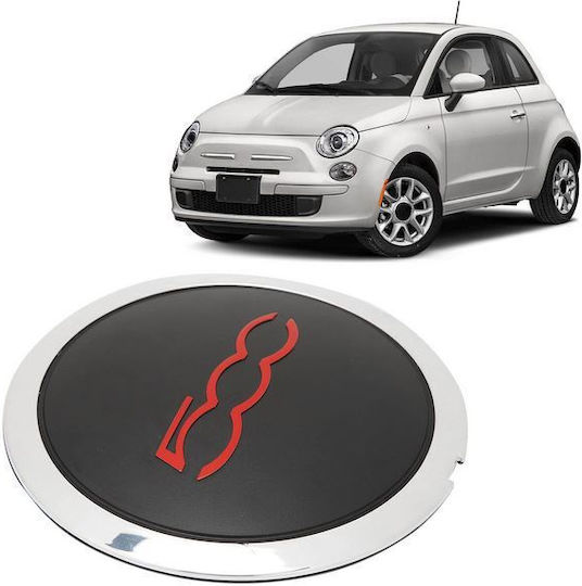 Radnabenkappen Fiat mit Innendurchmesser 133mm Schwarz/Chrom 1Stück
