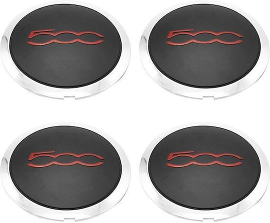 Cape centrale roată Fiat cu Diametru Intern 133mm Negru 4buc