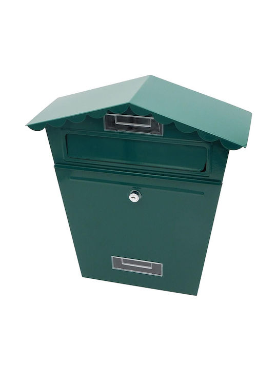 Tx0010 Cutie Poștală Metalic în Culoarea Verde 36x11x30cm