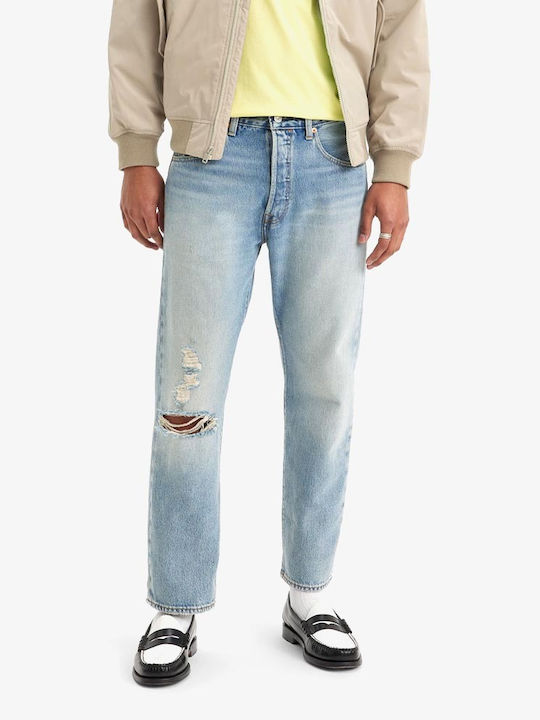 Levi's 501 Мъжко Джинсово Панталон Скъсен с Ред...