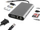 NSP N17 USB-C Docking Station with HDMI 4K PD Ethernet Gray