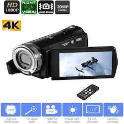 Andowl Camcorder Full HD (1080p) QDV16X CMOS Sensor Recording to Memory card, Display 3" USB 2.0