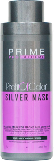 Prime Pro Extreme Profit Of Color Silver Μάσκα Μαλλιών για Διατήρηση Χρώματος 1000ml