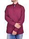 Long-sleeved Shirt Bordeaux.