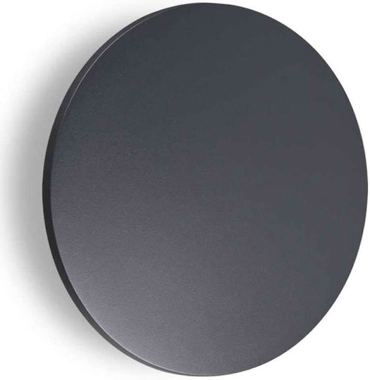 Ideal Lux Wall-Mounted Outdoor Lantern LED IP54 12W with Warm White Light 24x24x5εκ.