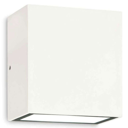 Ideal Lux Επιτοίχιο Εξωτερικό Φωτιστικό LED IP65 6W με Θερμό Λευκό Φως 10x5.5x9εκ.