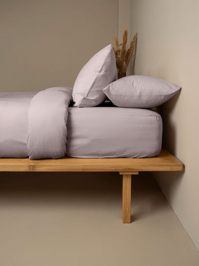 Sunshine Cotton Feelings 151 Σετ Σεντόνια Μονά με Λάστιχο 105x205+30εκ. Dark Grey (3τμχ)