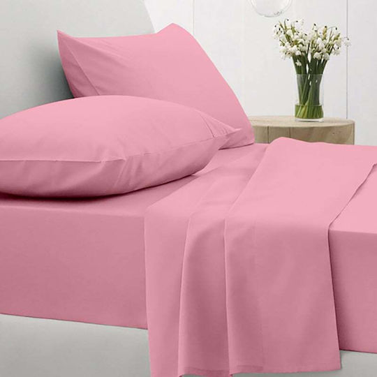 Sunshine Sheet Sets Double with Elastic 150x205+30cm. Cotton Feelings 151 Lila 4pcs