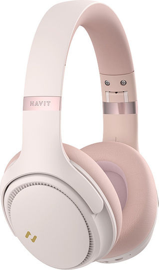 Havit H630BT PRO Безжични / Жични Over Ear Слушалки с 50 часа Работа Розови