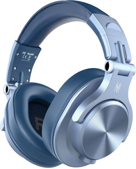 OneOdio Fusion A70 Ασύρματα / Ενσύρματα Over Ear Ακουστικά με 72 ώρες Λειτουργίας Μπλε