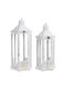 Bizzotto Wooden Lantern White