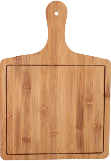 Wooden Pizza Serving Platter with Handle 28x40cm