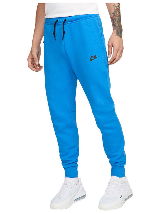 Nike Tech Παντελόνι Φόρμας με Λάστιχο Μπλε