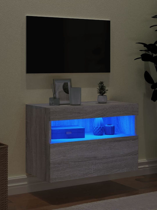 TV-Ständer Grau Sonoma M60xP30xH40cm