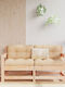 Corner Sofa Outdoor Wooden 132x66x70.5cm