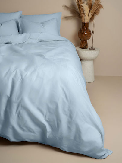 Sunshine Παπλωματοθήκη Βαμβακερή Μονή 170x250 Feelings Light Blue