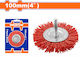 Wadfow WNY2402 Nylon Brush for Drill 100mm Set of 10pcs