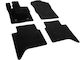 Rigum Set of Front and Rear Mats 4pcs for Volkswagen Amarok Ford Ranger Black