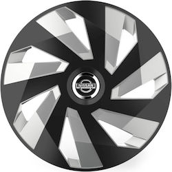 Versaco Stratos Τάσια 14" με Σήμα Nissan Μαύρο 4τμχ Versaco Stratos Τάσια 14" με Σήμα Nissan Μαύρο 4τμχ