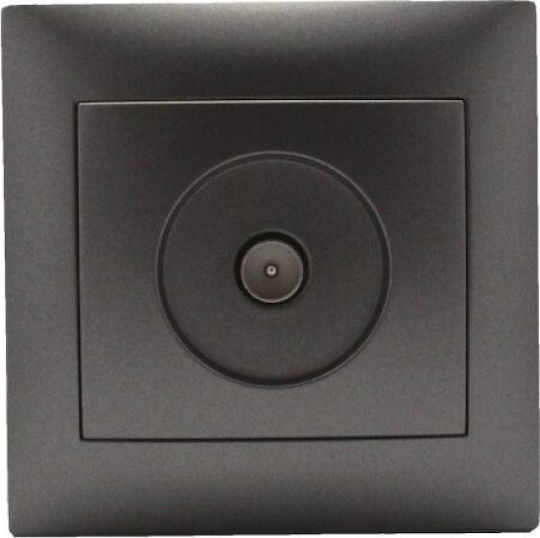 Redled Stinel TV Antenna Socket Terminal in Gray color 29059