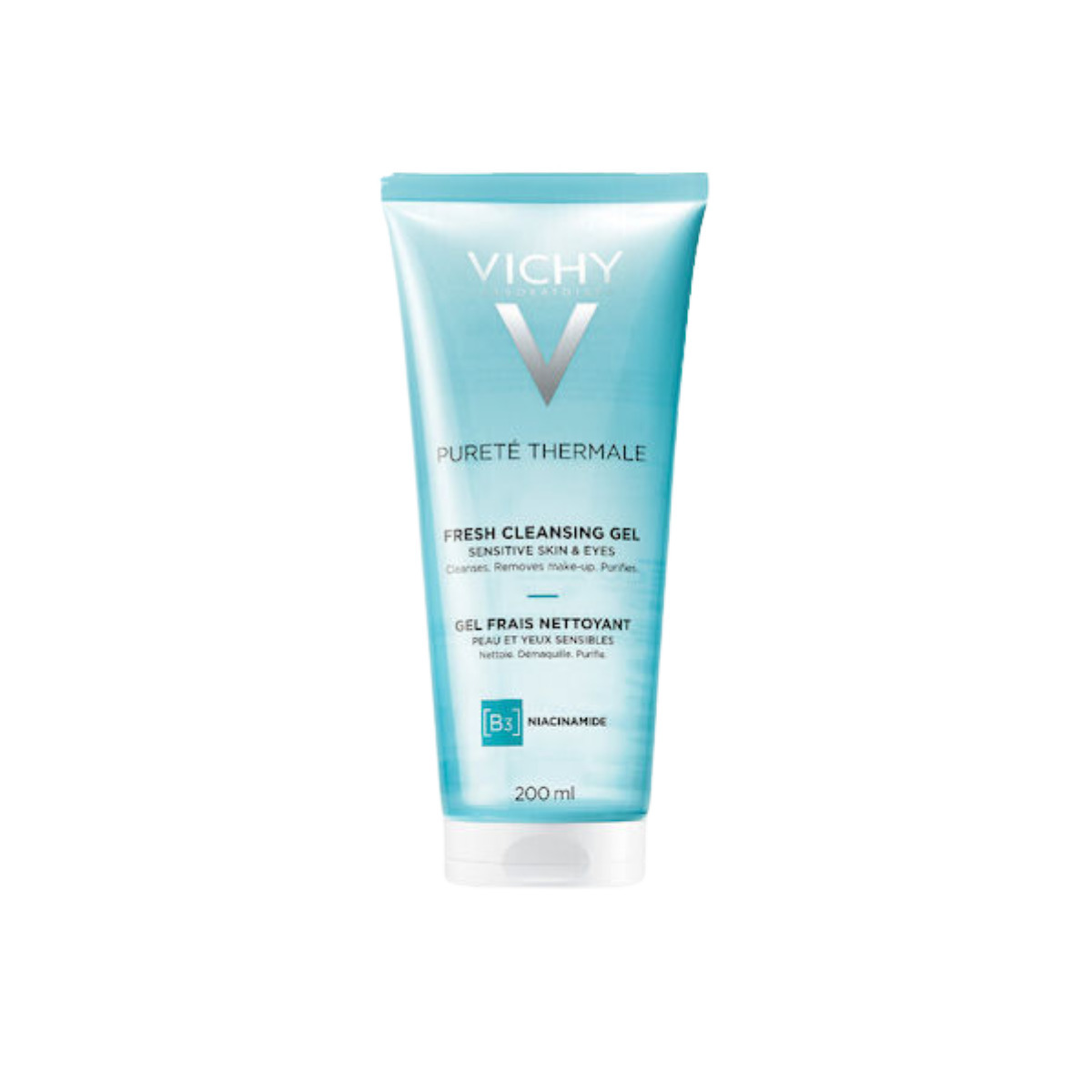 Vichy Purete Thermale Fresh Cleansing Gel B3 & Niacinamide Gel Καθαρισμού Προσώπου & Ματιών 200ml