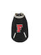 Fuzzyard Letterman Black Dog Coat Small with 26cm Back Length