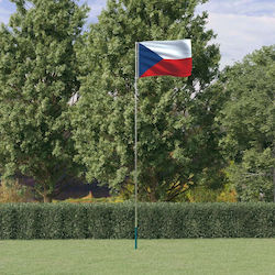 Czech Republic Flag Polyester with Stake 5.55 m made of Aluminum Czech Republic Flag Polyester with Stake 5.55 m made of Aluminum