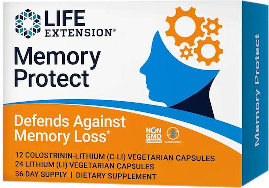 Life Extension Memory Protect Besondere Nahrungsergänzungsmittel für die Speicher & die Konzentration 36 Kräuterkapseln
