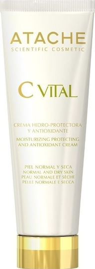 Atache CVital 24ωρη Ενυδατική Κρέμα Προσώπου Ημέρας με SPF6 με Βιταμίνη C & Κολλαγόνο 50ml
