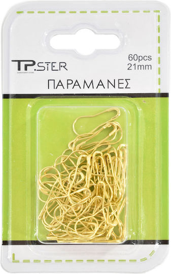 Tpster Παραμάνες σε Χρυσό χρώμα 60τμχ
